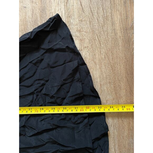 STONE COLD FOX Black 100% Silk Slip Mini Dress Women's Size 2 - Picture 7 of 8